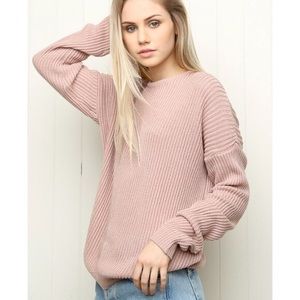 NWOT Brandy Melville Ollie Blush Pink Sweater